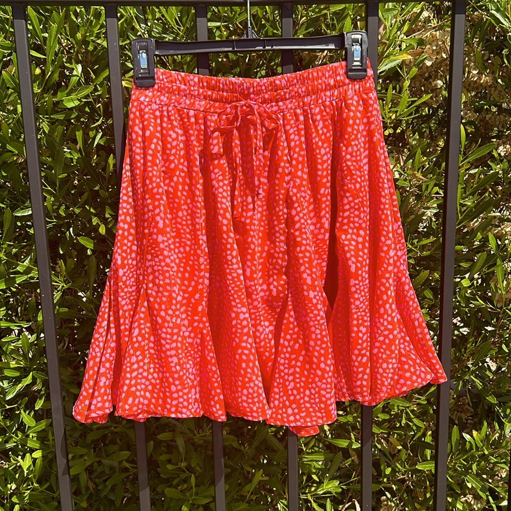 Red Flouncy Skirt